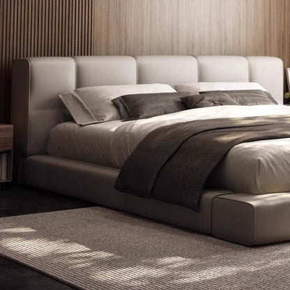 Leather Romantic Bed Luxury Adult Bedroom High Quality Princess Bed Italian Minimalist Letto Matrimoniale Unique Furniture - Kimlud