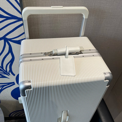 Wide Handle Suitcase Aluminum Frame Travel Trolley Case 20-inch Carry-on Cabin Suitcase Large Capacity 26-inch | Kimlud...
