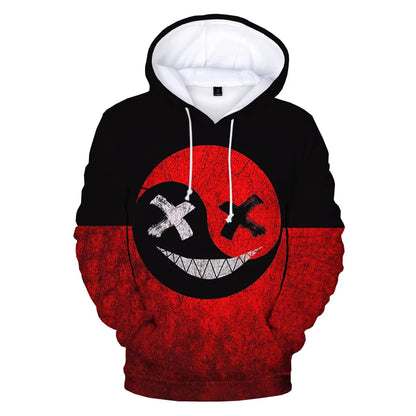 XOXO Pattern Trendy Devil Smiling Face 3D Printed Hoodie Sweatshirts Men Women Fashion Casual Funny Pullovers Hip Hop Hoodies