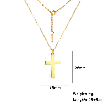 Amaxer Stainless Steel Cross Pendant Choker Necklace For Women Church Dainty Collar Religious Jewelry Gift | Kimlud...