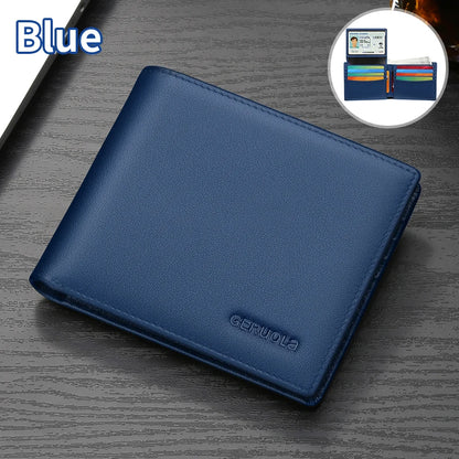 Men's Wallet 2025 New Arrival Genuine Leather Large Capacity Wallet Card Holder Integrated Ultra-Thin Wallet