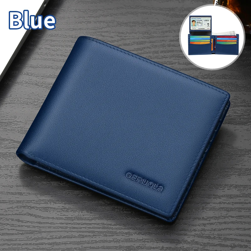Men's Wallet 2025 New Arrival Genuine Leather Large Capacity Wallet Card Holder Integrated Ultra-Thin Wallet
