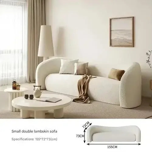 nordic living room Sofas minimalist lazy luxury europe Sofas family white salas y sofas muebles elegantes modernos Furniture - Kimlud