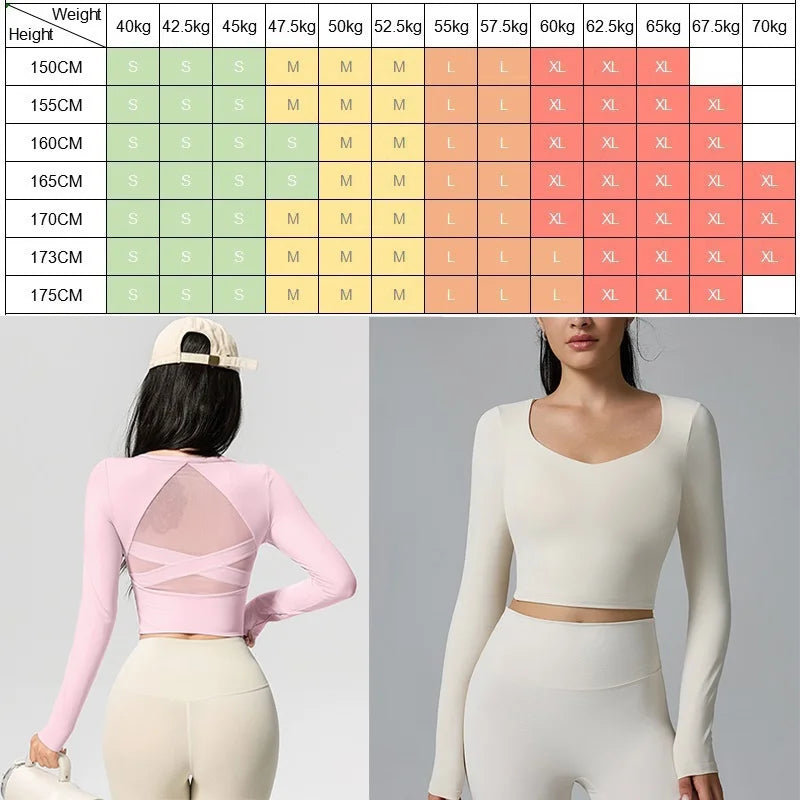 Cloud Hide White Yoga Shirts Long Sleeve Pilates Ballet Blouse Sexy Women Sports Gym Fitness Top Running T-Shirt Workout Shirt - Kimlud