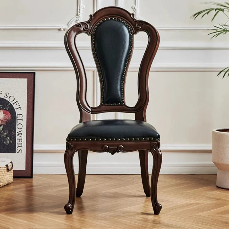 Leather Modern Dining Chairs Wooden Nordic Designer Clear Dining Chairs Living Room Makeup Sillas Para Comedor Home...