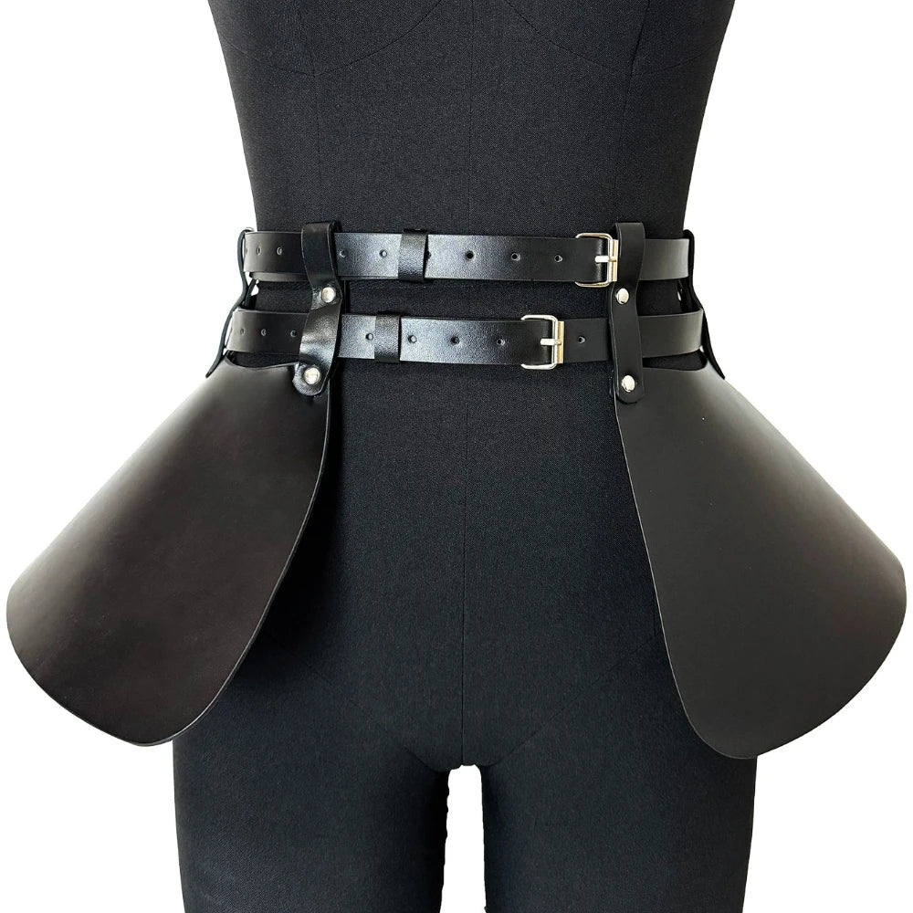 Women Fashion PU Leather Harness Belt Street Style Gothic Belts Adjustable Punk Casual Decoration Clothing Accessories |...