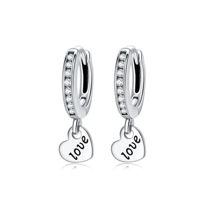 Original 925 Sterling Silver Earrings 2026 Stud Hoop Crystal Earings For Women Rose Gold Crown Heart Infinity Bee Earing...