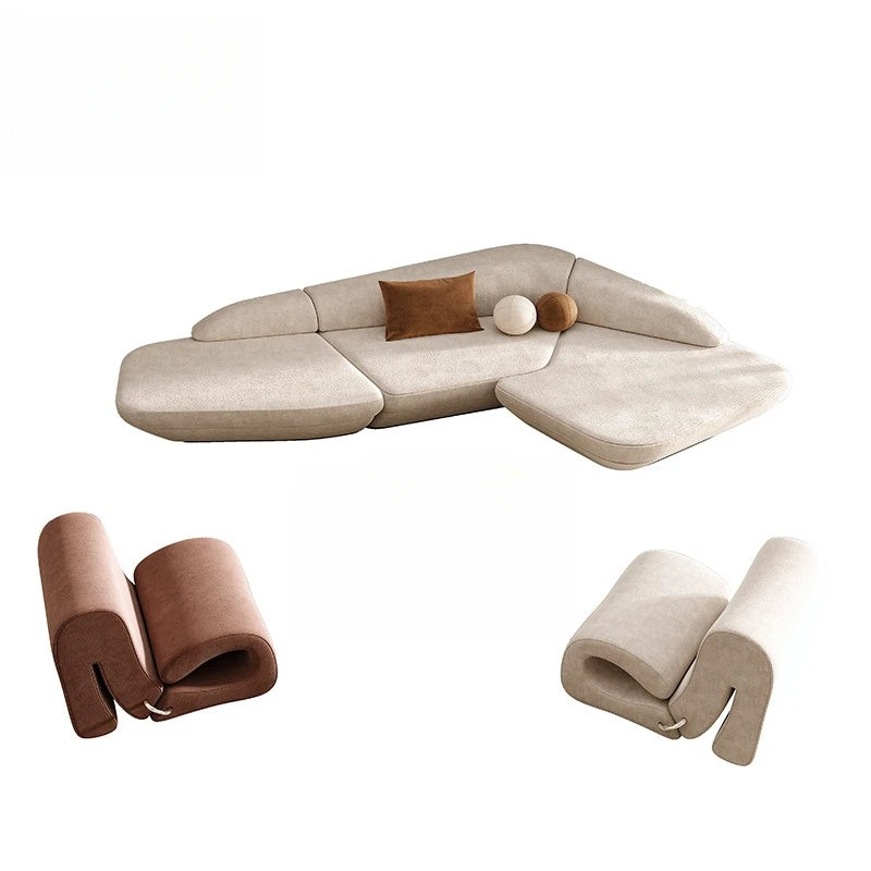 Aesthetics Curved Luxury Sofa Leisure Reception Corner Cute Sofa Office Negotiation Designer Art Muebles Entrance Hall...