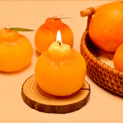 S0164 Creative 3D Orange Silicone Candle Mold Simulated Fruit Moldes Para Velas for  Aromatherapy Candle Making