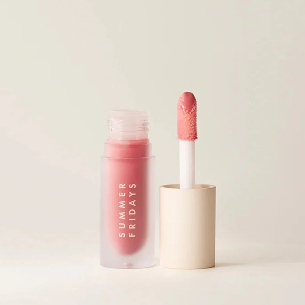 Summer Fridays Lip Balm Moisturizing Mirror Lip Gloss Lip Vanilla Pink Sugar Pink Guava Cake Smell Lipstick Shimmer Oil Makeup