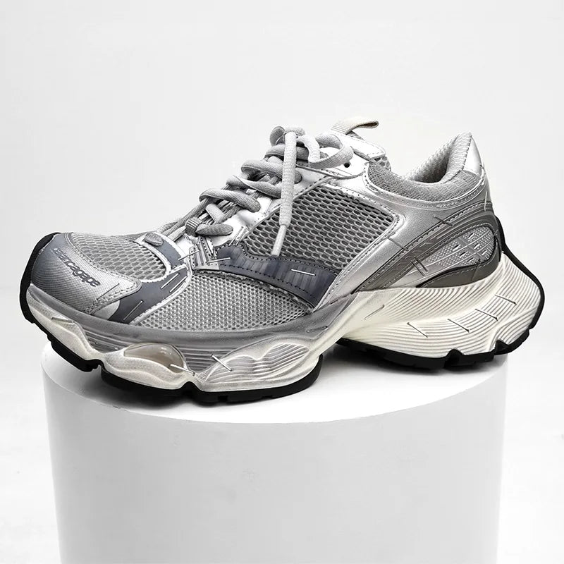 Paris Stapler14 Dad Shoes Thick Bottom Sports Sneakers for Men And Women Couple's Fashionable Casual Shoes Increased Height