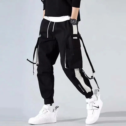 China-Chic functional style overalls for men in autumn and winter loose hip-hop fashion brand ins leggings halon pants cargo pan