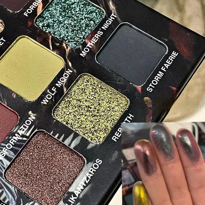 Purple Chameleon 15 Color Eyeshadow Palette Shimmer Glitter Matte Metallic Halloween Makeup Look Eye Shadow Palette |...
