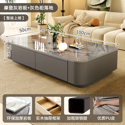 Cheap Cute Coffee Table Clear Simple Designer Modern Luxury Decoration Side Table Writing Mesas Bajas Living Room Furniture - Kimlud
