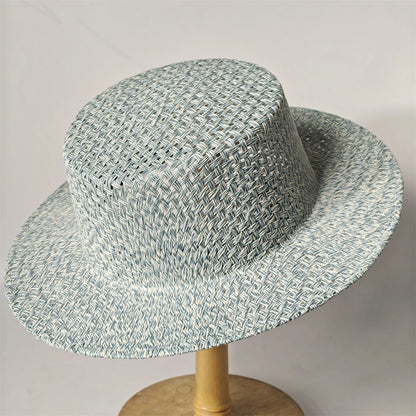 2026 New Hat Panama Straw Hat British Top Hat Men's and Women's Foldable Sun Shading Beach Hat Sun Protection hat
