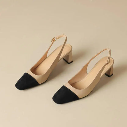 MORAZORA Big Size 34-43 New Genuine Leather Shoes Women Sandals Slingbacks Summer Shoes High Heels Party Wedding Shoes - Kimlud