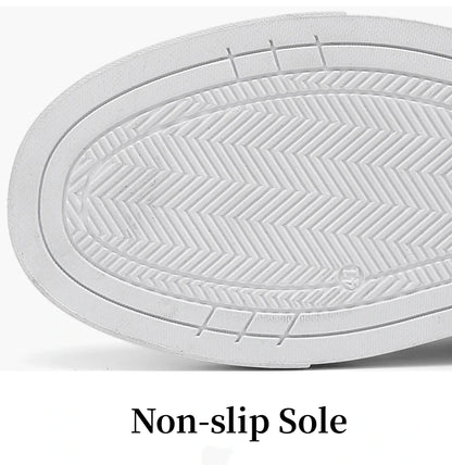 HKDQ Trend Leather Casual Shoes Men Fashion Leisure Slip-on Men's Shoes Original Design Elastic Comfortable Men Skateboard Shoes