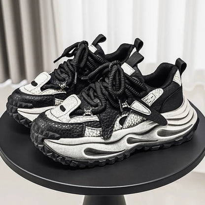 2026 Casual Men's Platform Sneakers Fashion Thick-soled Man's Shoes Designer High-end Cushioning Jogging Shoes Zapatillas Hombre