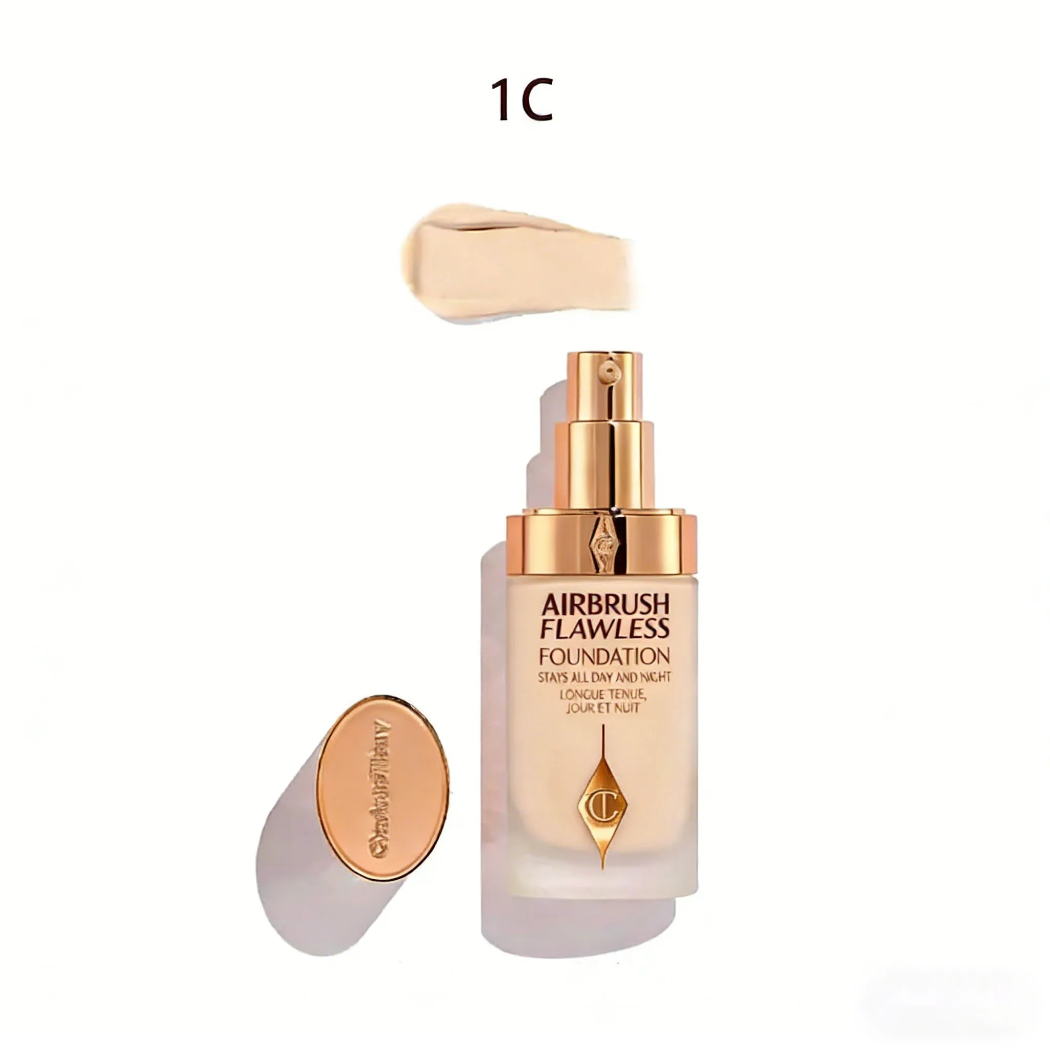 Charlotte Tilbury Liquid Foundation Super Grinding Bottle Oil Control Skin Beautifying Waterproof Sweat-proof Anti...
