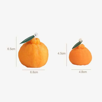 Ins Simulation Tangerine Aroma Candles Creative Modern Home Decoration Ornaments Birthday Gift Accompaniment Soy Aroma Candles