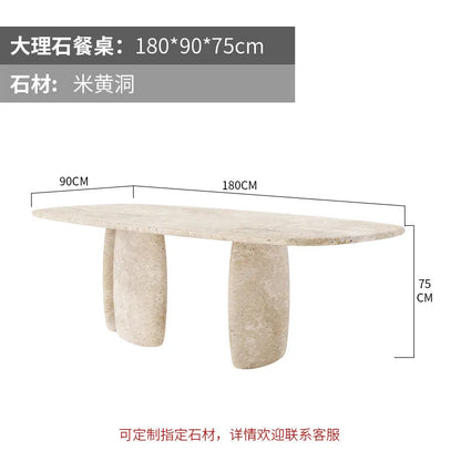 Kitchen Marble Dining Table Center Modern Nordic Designer Dining Table Reception Restaurant Mesas De Comedor Kitchen...