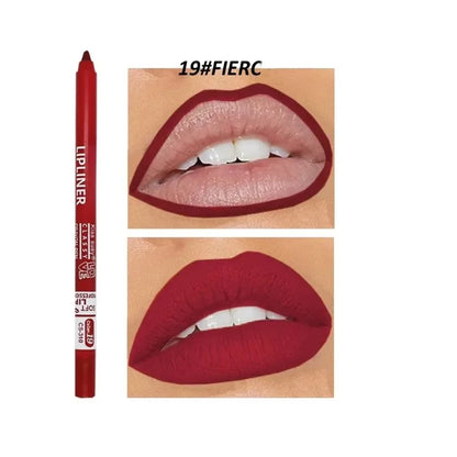 20 Color Waterproof Matte Lipliner Pencil Natural Violet Pro Lip Liner Makeup Nude Lips Contour High Pigment Lipstick Cosemetics
