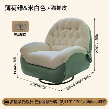 Multifunctional space lazy sofa cabin rocking chair home living room light luxury Nordic electric single recliner