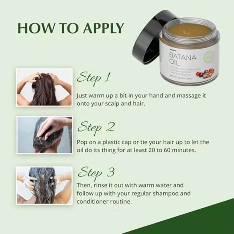 Raw Batana Oil for Hair Growth 100% Natural Can Prevent Hair Loss in Both Men and Women Increase Hair Thickness and...