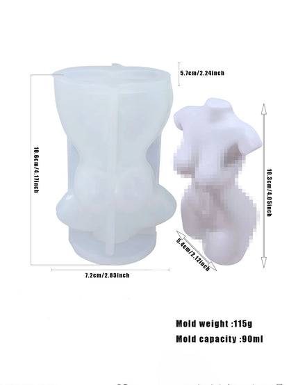 Sexy human silicone Mold DIY Aromatherapy candle Handmade soap silicone mold