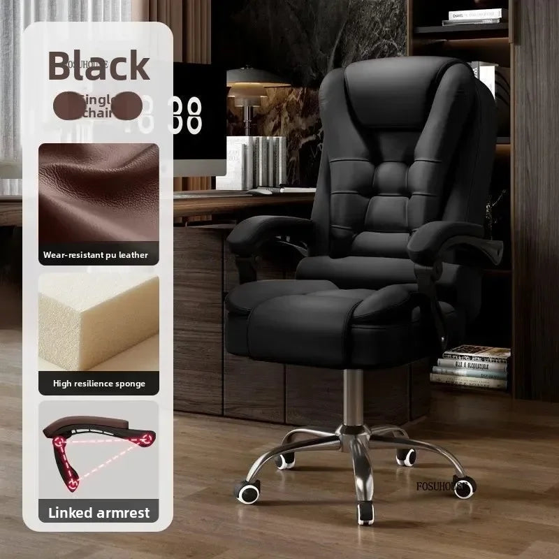 European Style Computer Office Chairs Home Reclining Backrest Adjustable Ergonomic Lift Swivel Chair Modern Office Boss...