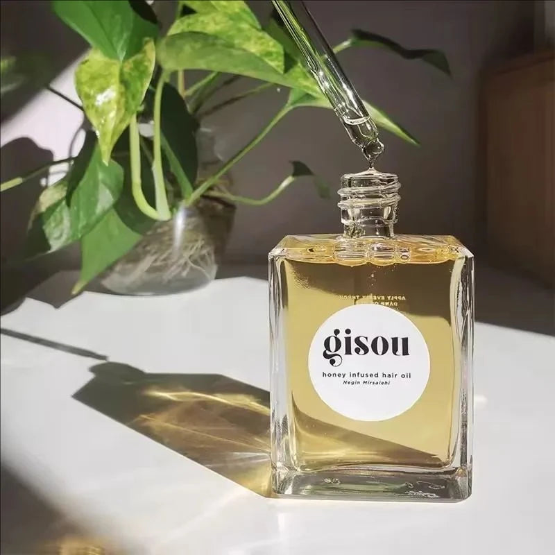 Gisou Lip Oil Hydrating Transparent Lip Gloss Plumping Moisturizing Without Drying Out Exfoliating Serum Lip Care Cosmetic