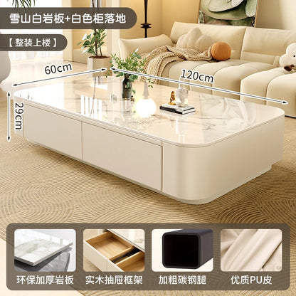 Cheap Cute Coffee Table Clear Simple Designer Modern Luxury Decoration Side Table Writing Mesas Bajas Living Room Furniture - Kimlud