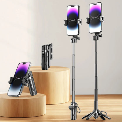 4-in-1 Wireless Selfie Stick Mini Tripod Extendable Monopod Remote Shutter For IPhone Samsung Xiaomi Phone Holder