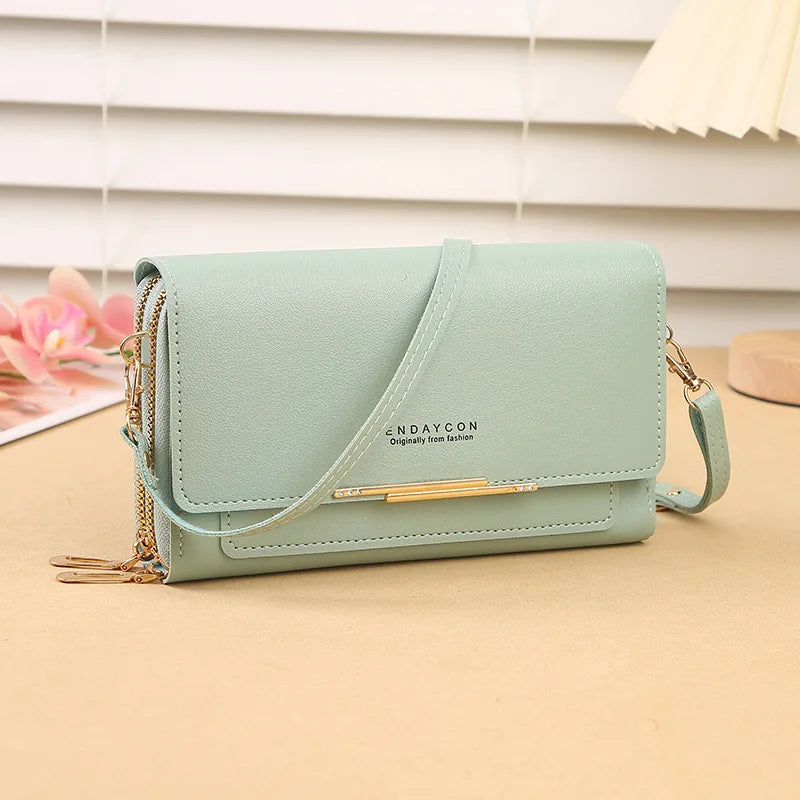 2024 New Women's Wallet Korean Multifunctional Shoulder Bag Mid-length Clutch Coin Purse
