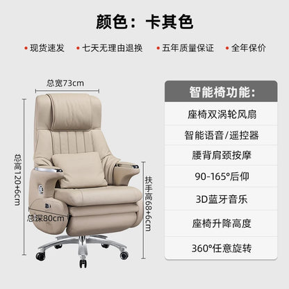 /Modern Office Chair Electric Massage Luxury Ergonomic Executive Footrest Boss Chair Comfortable Sillas De Oficina Furniture - Kimlud