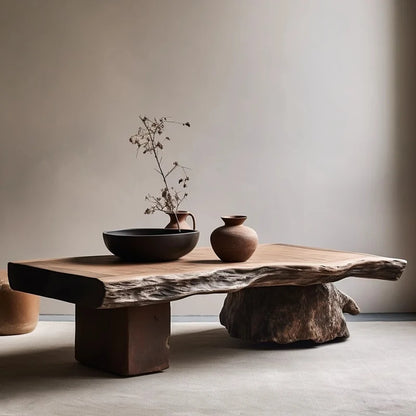 Aesthetic Wood Coffee Table Antique Designer Modern Living Room Decoration Coffee Table Unique Service Meubles Home...