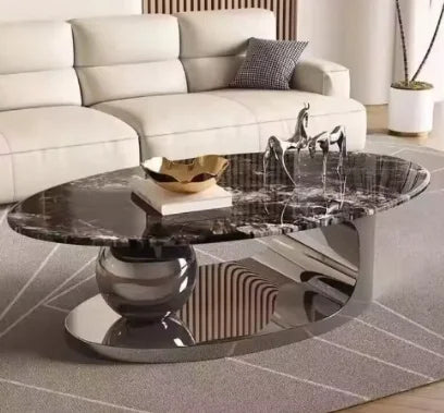 Luxury Furniture Nordic Style Gold Coffee And End Table Set Solid Wood Modern Design For Household Living Room | Kimlud...