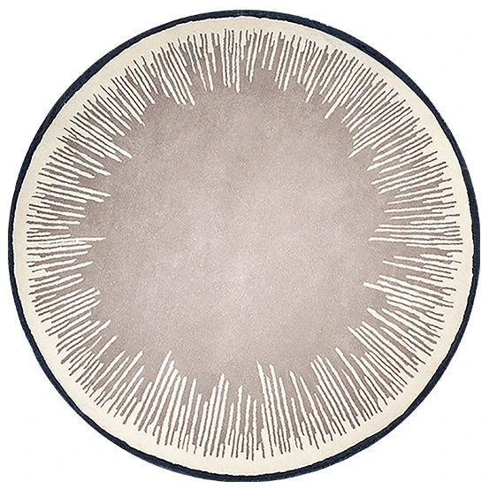 Home Thicken Non-slip Mat Modern Minimalist Carpets for Living Room Fluffy Soft Bedroom Decor Stripe Carpet Large Area Round Rug - Kimlud