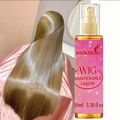 100ml Wig Care Spray Anti-Frizz Smoothing Moisturizing Anti-Tangle Leave-in Conditioner For Wigs Synthetic Hair Smooth and Shine