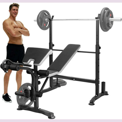 Adjustable Weight Bench Set Workout Equipment for Home Workouts Bench Press Leg Developer Home Gym Full Body Workout