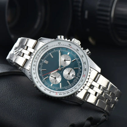 Original Replica Big Dial Multifunctional Automatic Man Watch  Vintage Mechanical Waterproof Male Wrist Watches