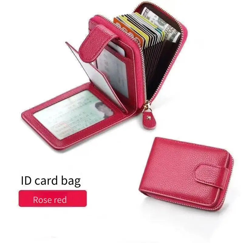 Multiple Slots for ID And Bank Cards High Capacity Men's Driver License Card Holder Anti-Magnetic Credit Card Wallet |...