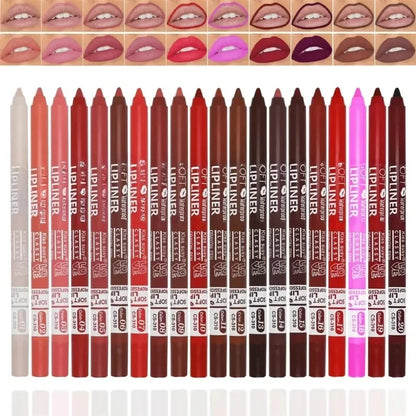 20 Color Waterproof Matte Lipliner Pencil Natural Violet Pro Lip Liner Makeup Nude Lips Contour High Pigment Lipstick Cosemetics