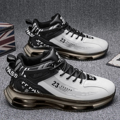 New Mens Sneakers Breathable Versatile Sport Casual Shoes Comfy Non Slip Durable Shoes Outdoor Activities High Top Running Shoe