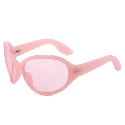 Oversized Punk Oval Sunglasses Y2K Unique Women Men Trend Goggle Sports Sun Glasses Lady Luxury Brand Designer New...