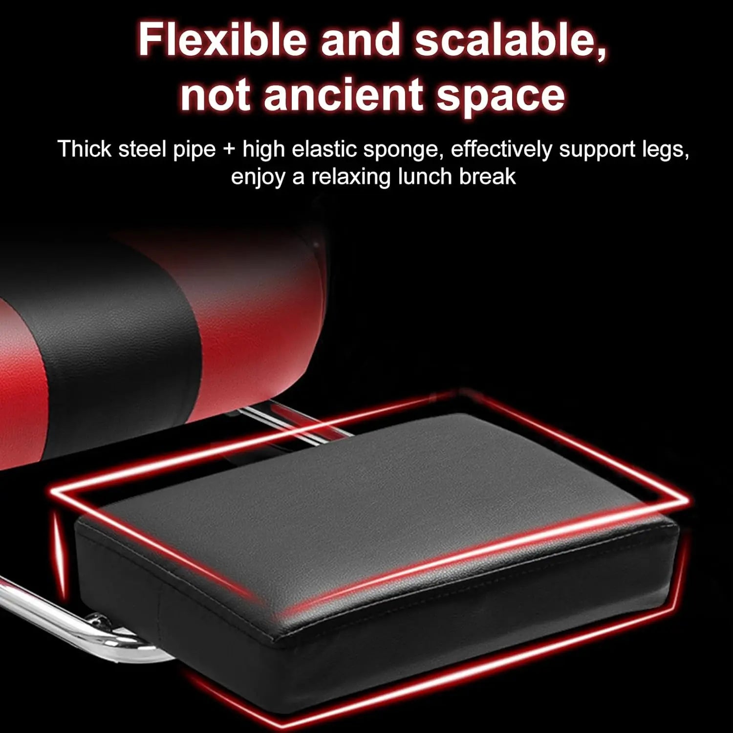 Gaming Chair with Bluetooth Speakers and Led Lights, Massage Gamer Chair with Footrest High Back and Lumbar, Customized