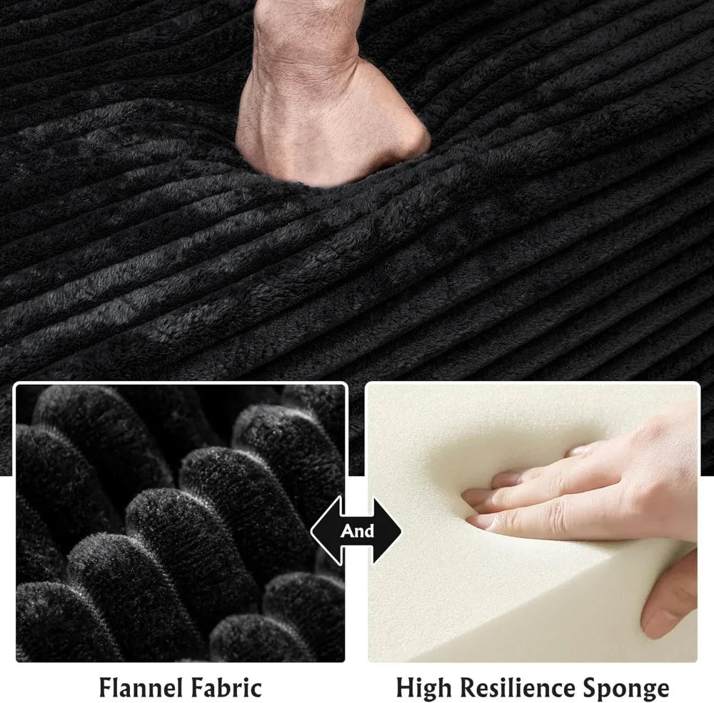 Modular Sectional Sofa with Chaise, Oversized Deep Seat Cloud Couch, Soft Corduroy Fabric L-Shaped Living Room Furniture...