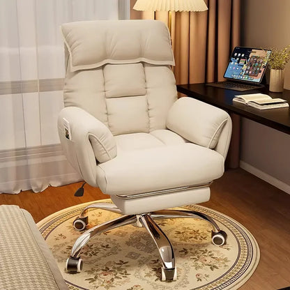 Ergonomic Computer Desk Chair Comfort Long Hours Office Recliner Dorm Gaming Backrest Chair with Lounge Sleeping Feature - Kimlud