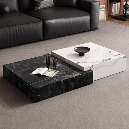 Rock Slab Light Luxury Coffee Table Decoration Aesthetic Unique Italian Side Table Modern Living Room Mesas Bajas Home Furniture - Kimlud