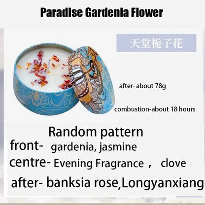 Gbbma A box of notes Scented candles Use natural dried flowers candles For indoor aromatherapy